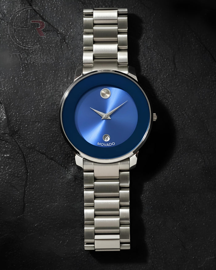 (SS) Movado Silver Blue