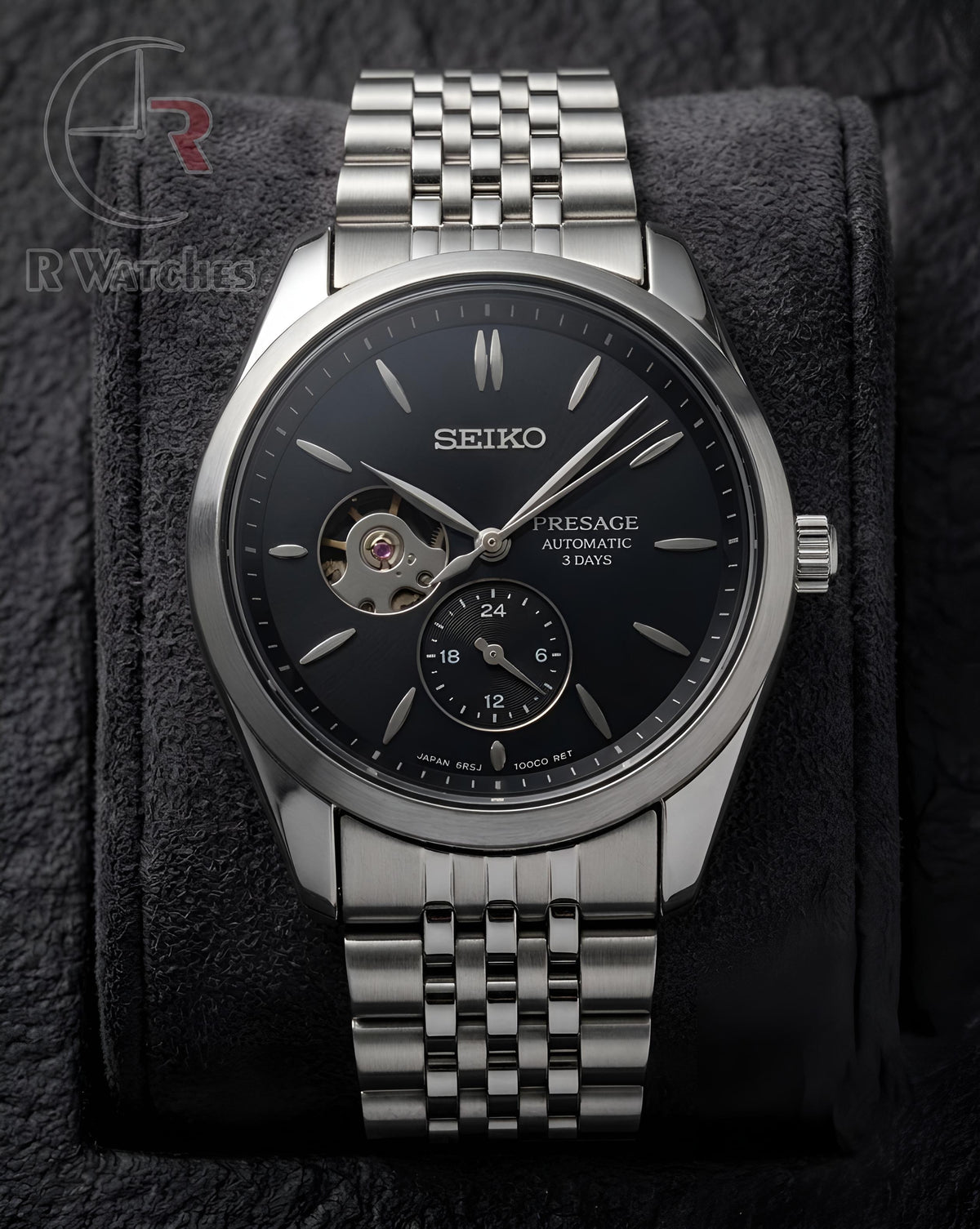 (OS2) Seiko Automatic Silver Black