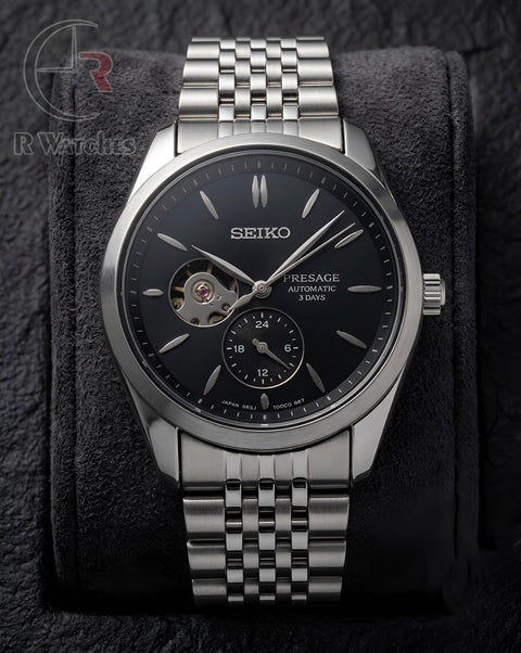 (OS2) Seiko Automatic Silver Black