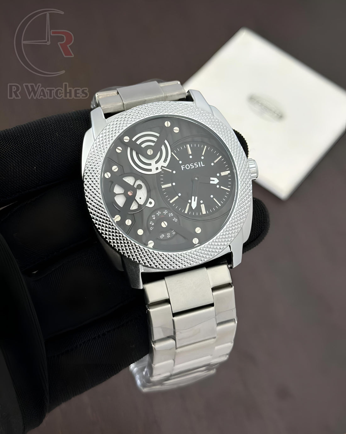 (SS) Fossil new silver black