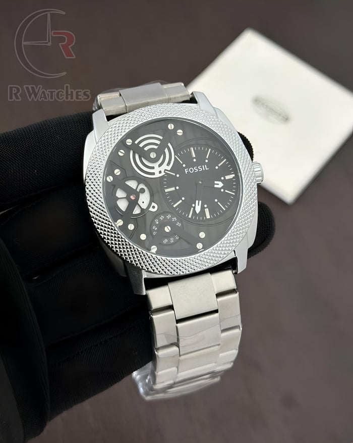 (SS) Fossil new silver black