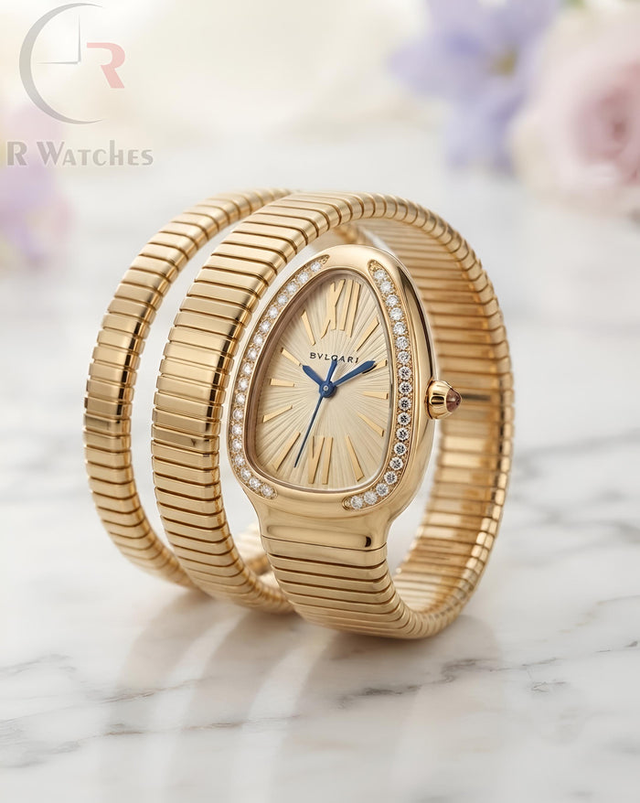 (OS) Bvlgari Snake Girls Diamond Full Gold