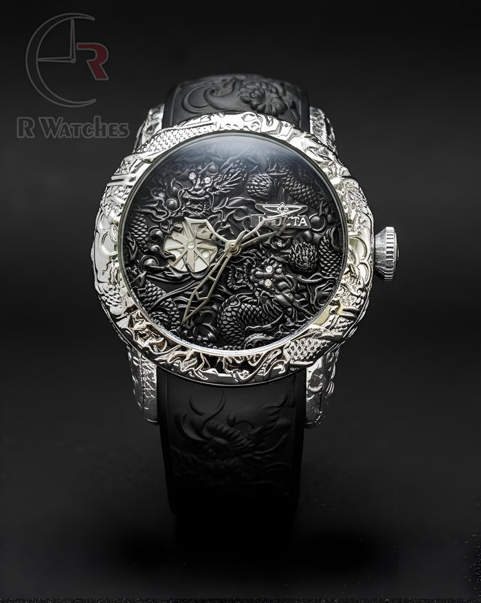 (SS) Invicta new silicon silver black
