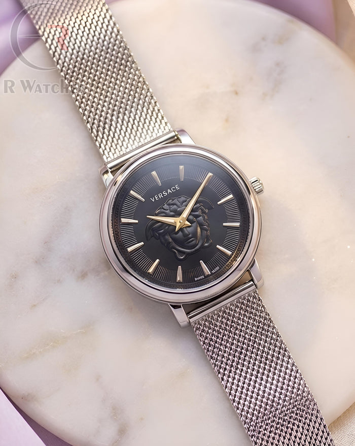 (OS) Versace Girls silver Black