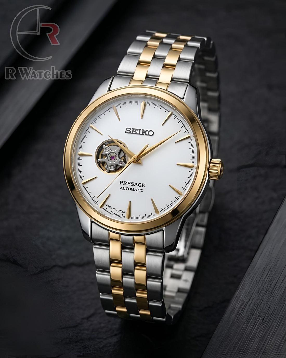 (OS) Seiko Automatic Dual Tone White Dial
