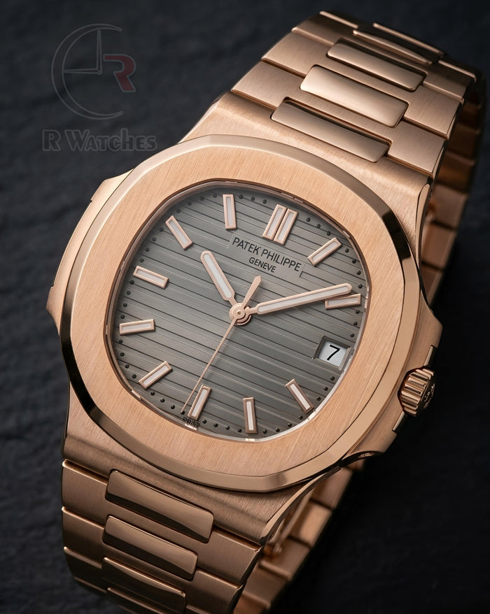 (OS)⭐ Patek Philippe Heavy Rose Gold Grey Dial