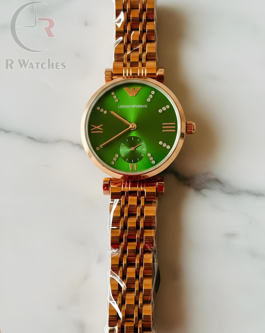 (OS)⭐ Emporio Armani Rose Gold green