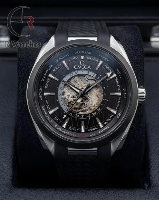 (SS) Omega Automatic Silicon Silver Black