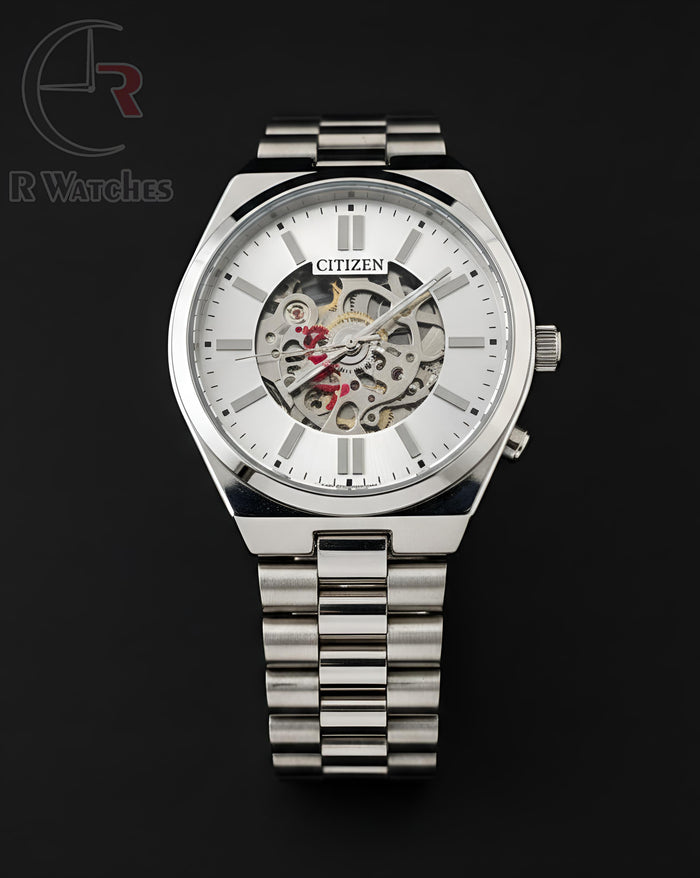 (OS) Citizen automatic silver white