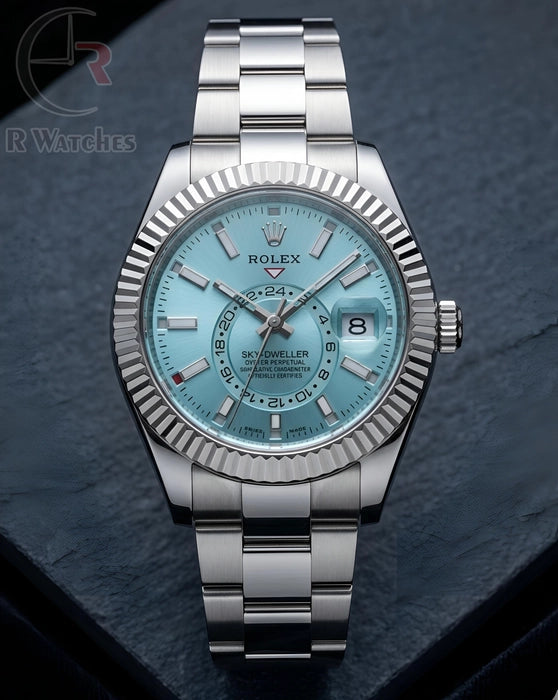 (SS)⭐ Rolex Oyster silver sky blue