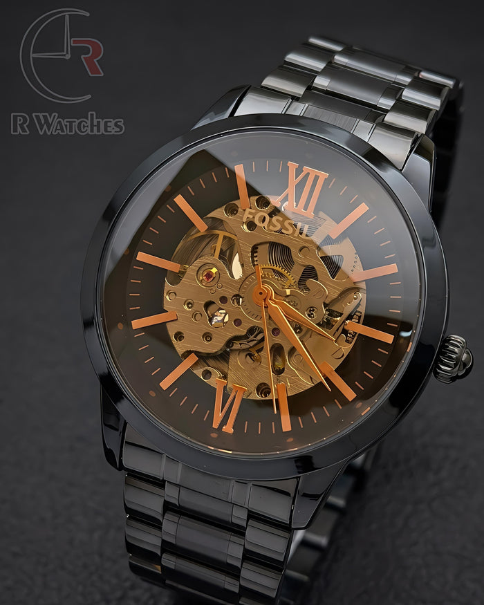 (SS) Fossil Automatic Full Black