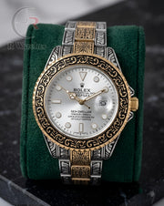 (SS) Rolex Rajwadi dual tone white