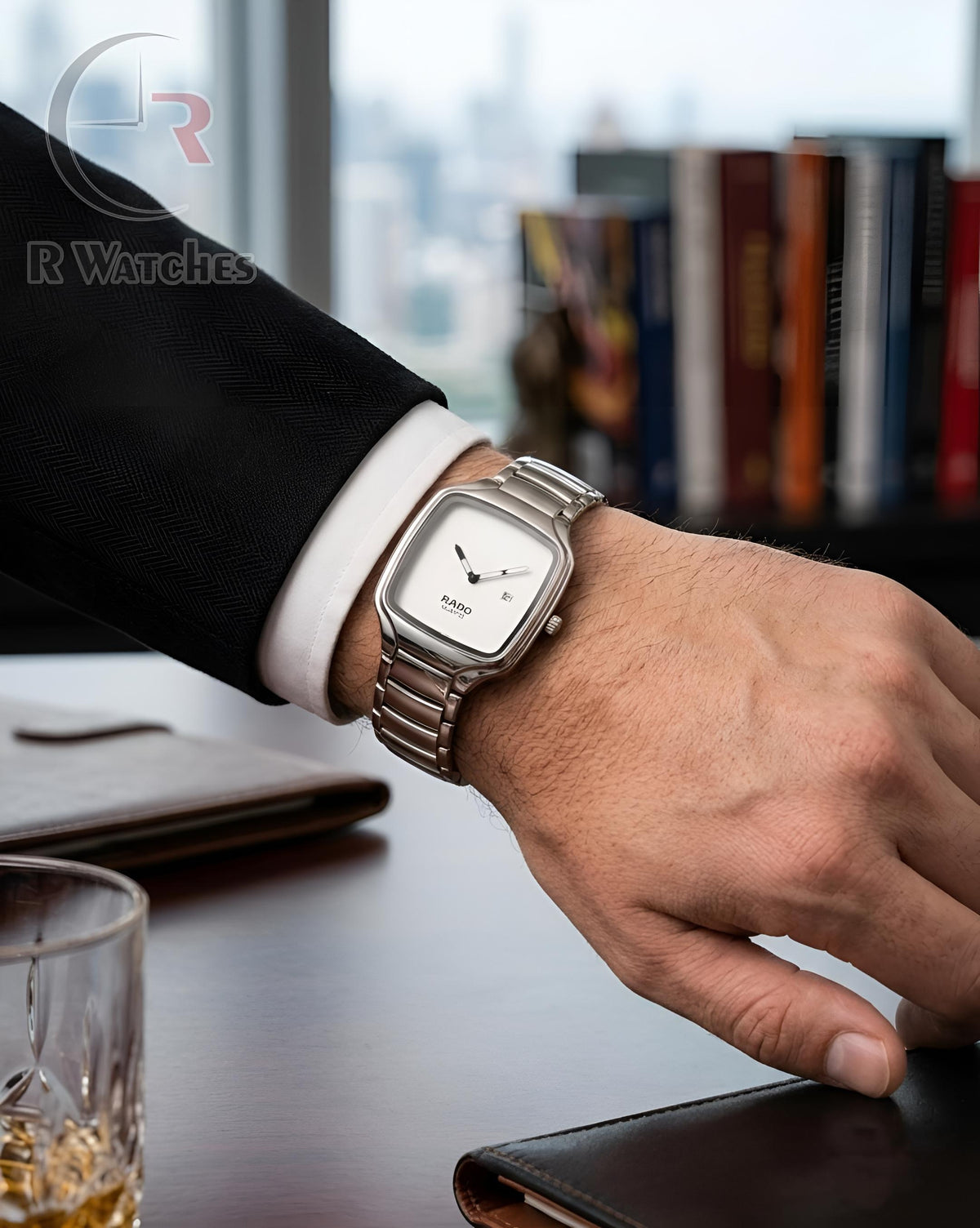 (OS)⭐ Rado new silver white