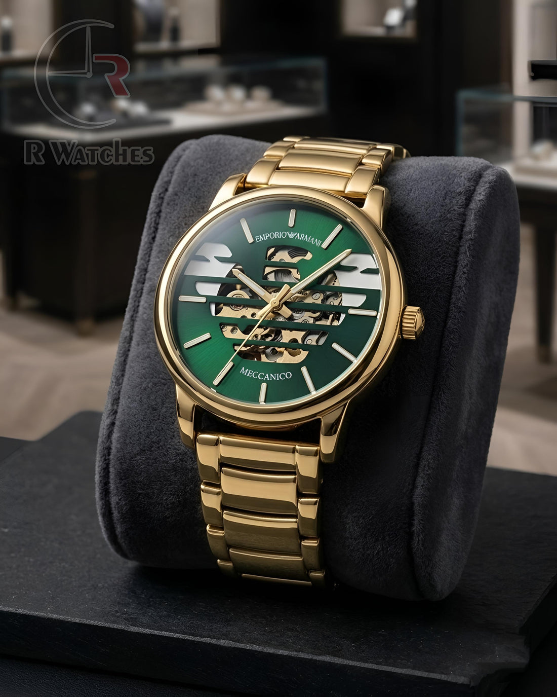 (OS) Armani Automatic Green Gold