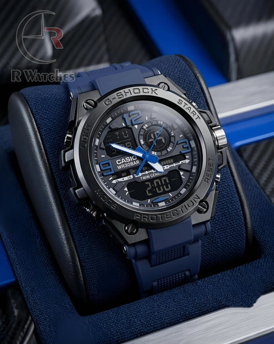 (SS) G-Shock New Black Nevy Blue