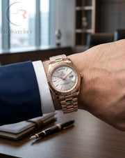 (OS3) Rolex Rose Gold White Dial