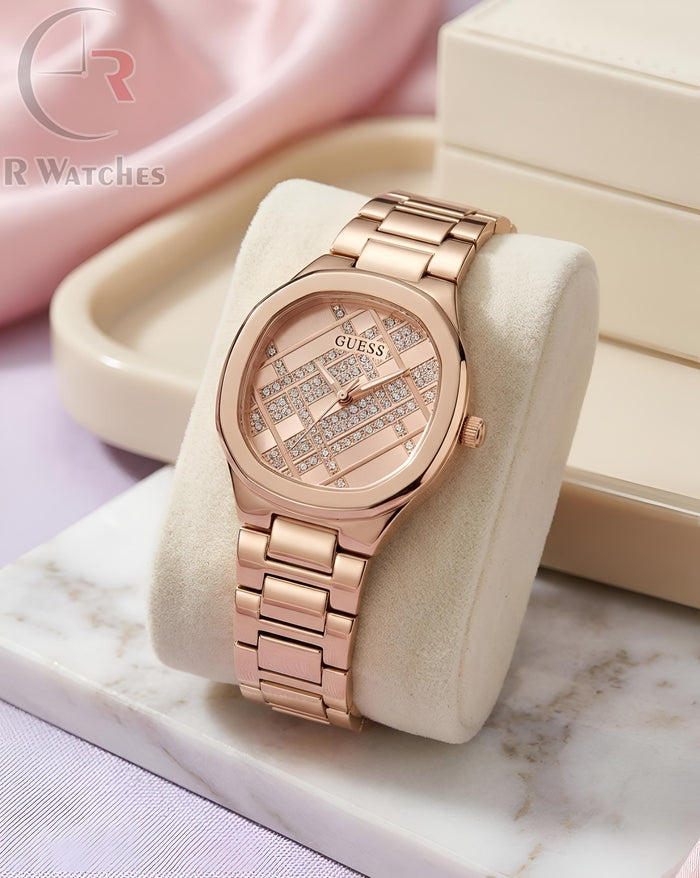 (OS) Guess Girls Full Rose Gold