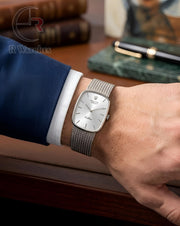 (OS) Rolex Square Silver White