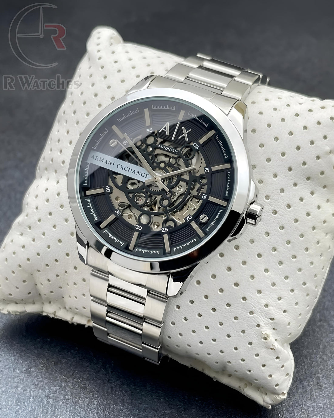 (SS) AX Automatic silver black