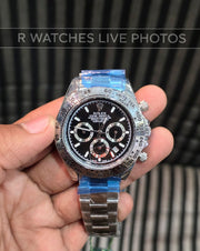 (SS2)⭐ Rolex Daytona silver black