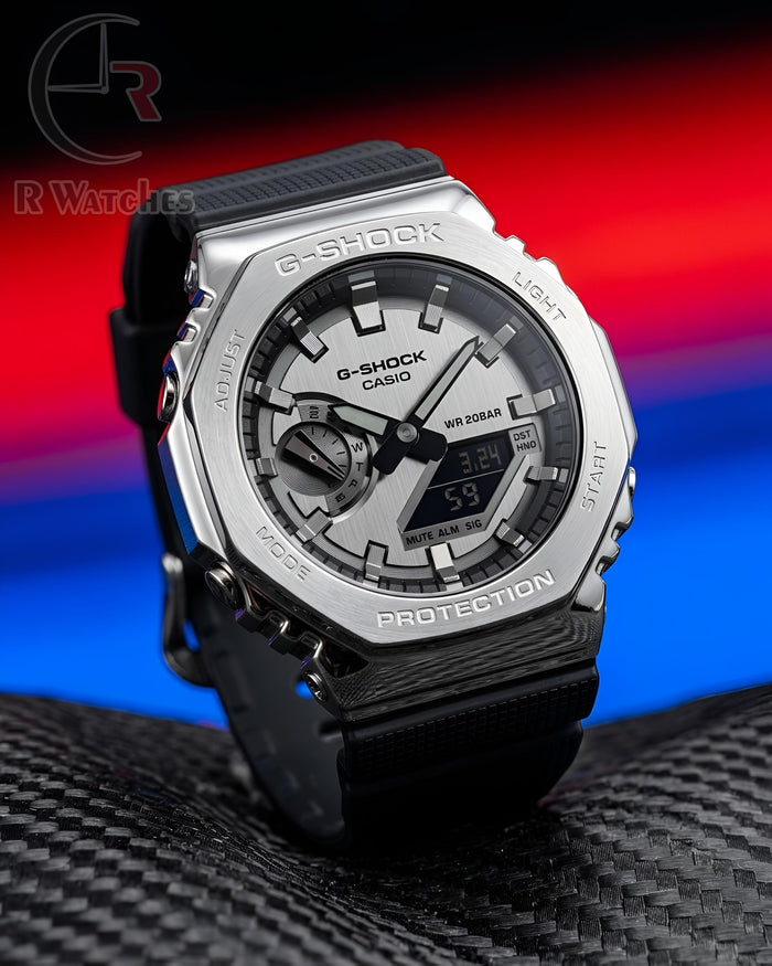 (OS2) G-Shock ga Grey black silicon