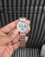 (OS)⭐ Swarovski Girls Rose Gold Blue
