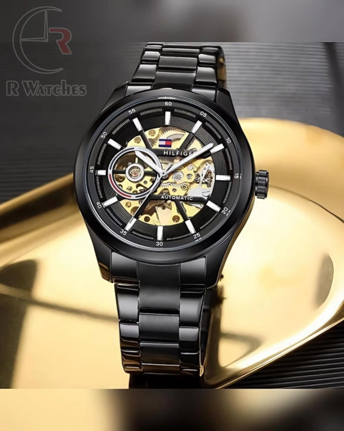 (OS2) Tommy Hilfiger Automatic Metal Full black