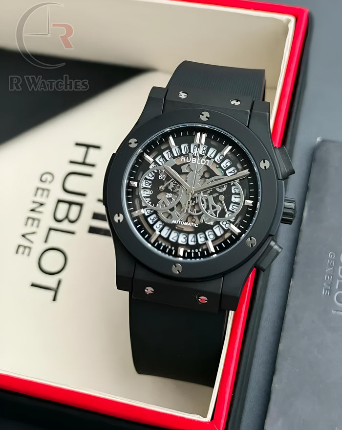 (SS) Hublot black machinery