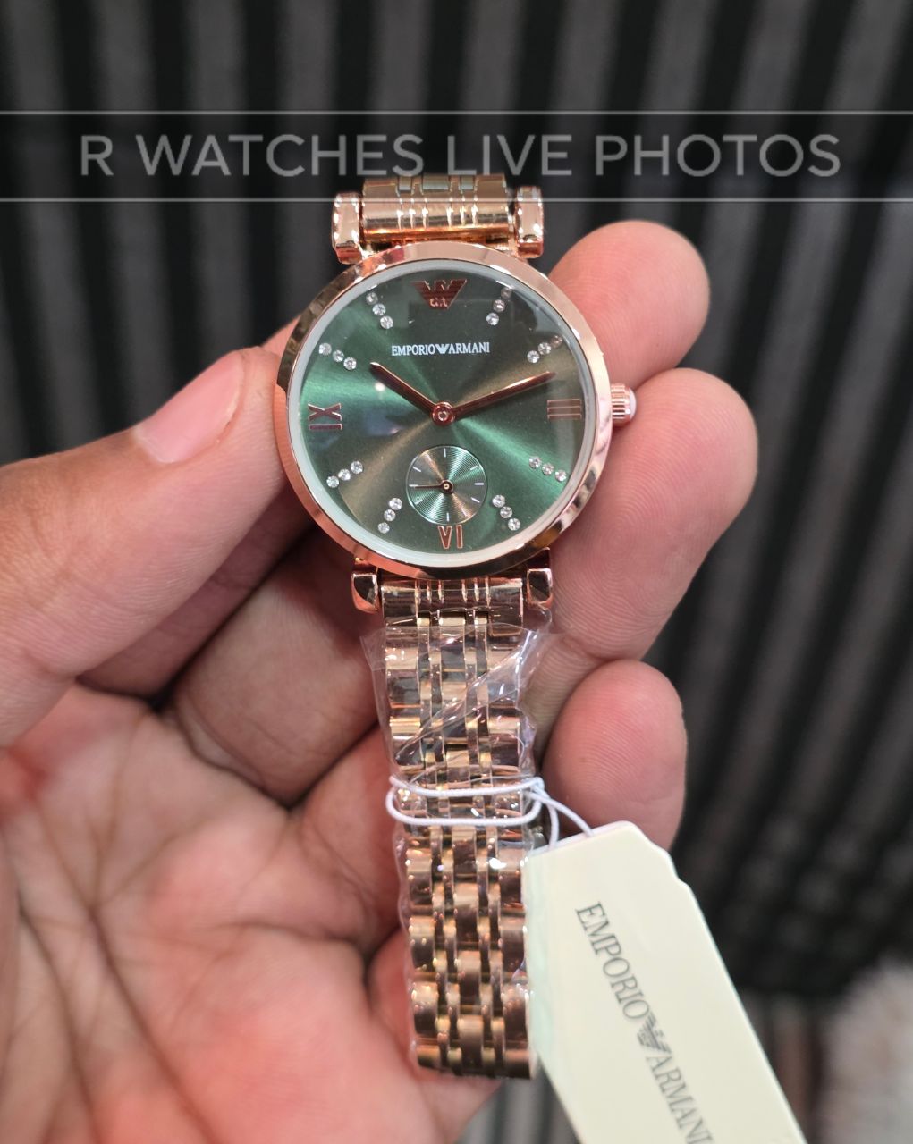 (OS)⭐ Emporio Armani Rose Gold green