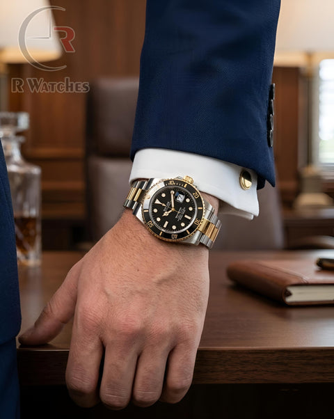 (OS2) Rolex Submariner Dual Tone Black