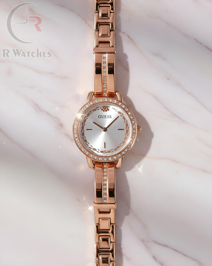 (OS) Guess girls rose gold white