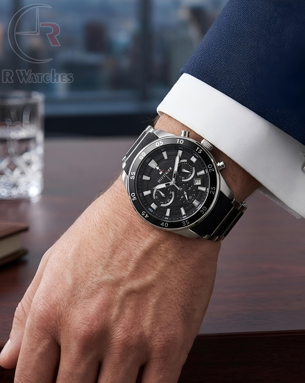 (OS2)⭐ Tommy new silver Black