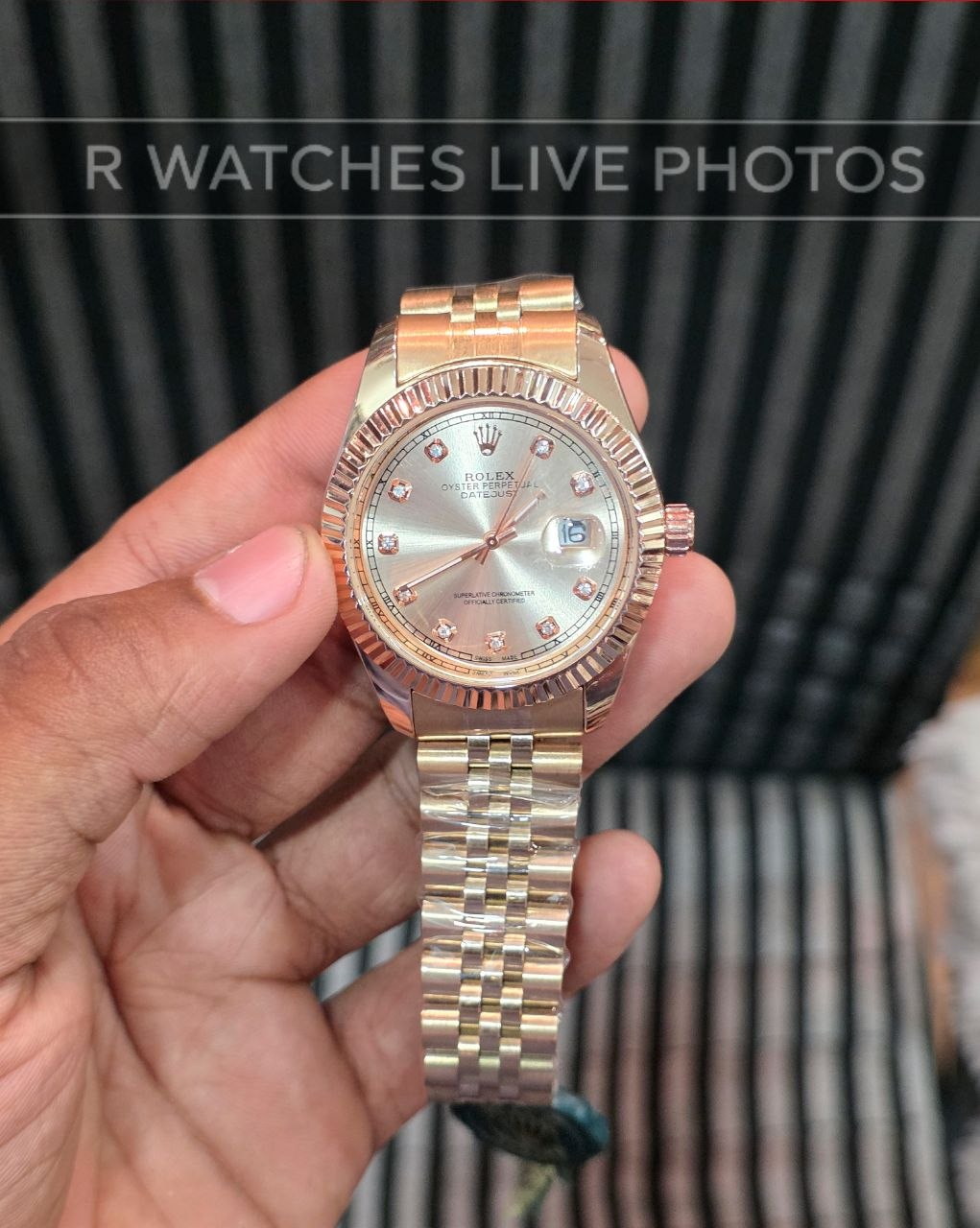 (OS)⭐ Rolex Oyster rose gold pink