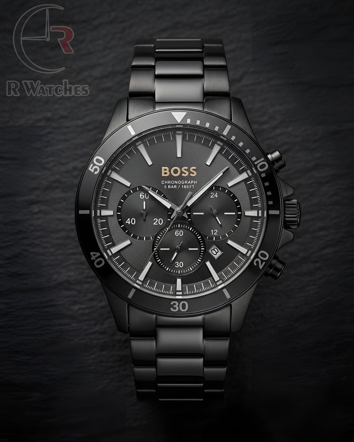 (OS)⭐ Boss Black Grey Dial