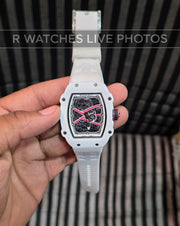 (OS)⭐ RM Silicon Full White Dial