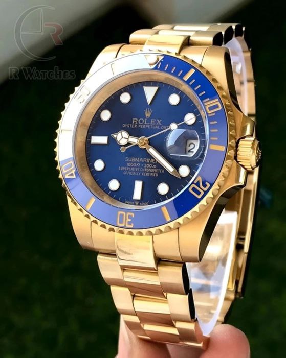 (SS) Rolex Submariner gold blue dial
