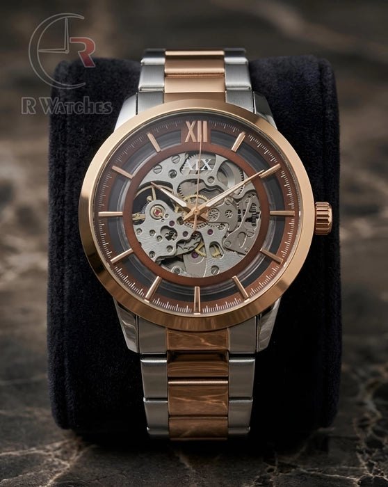 (OS) AX Automatic Rose Gold Brown