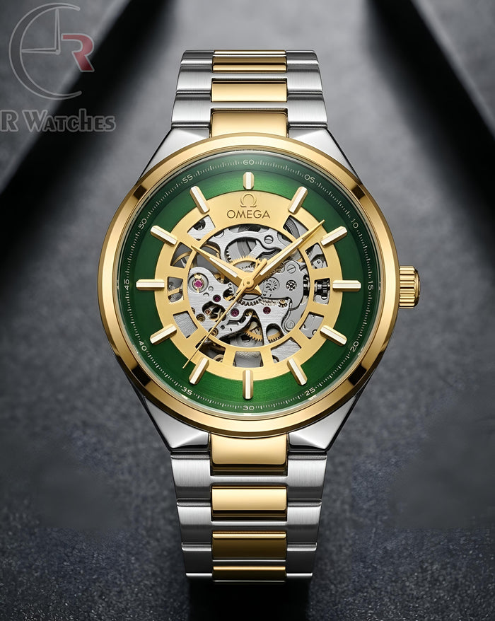 (OS) Omega Automatic Dual Tone Green