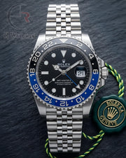 (OS)🎥 Rolex GMT Master Silver Blue Black Dial