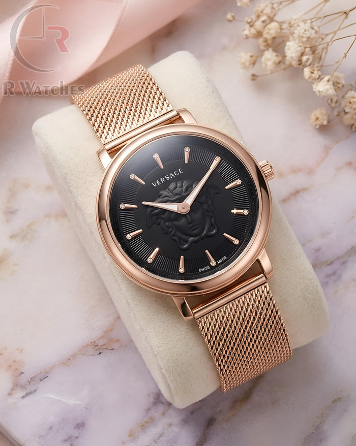 (OS) Versace girls rose gold black