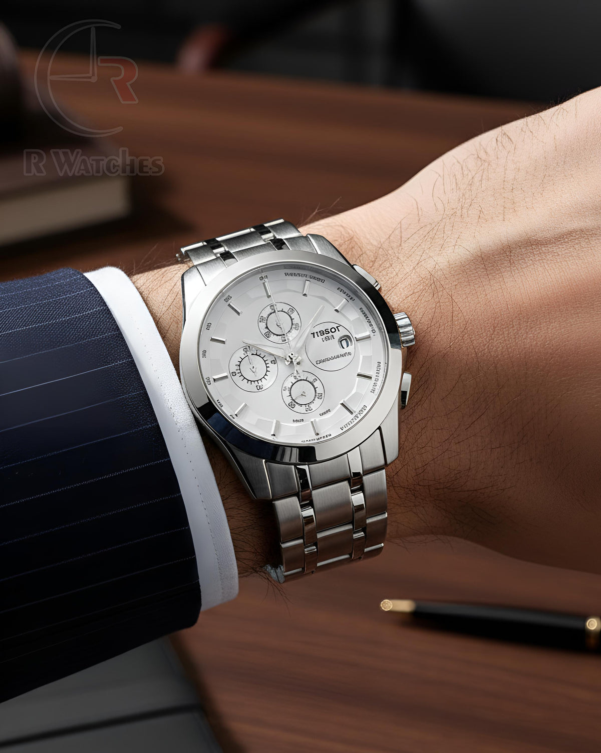 (OS2)⭐ Havey Tissot Silver White Dial