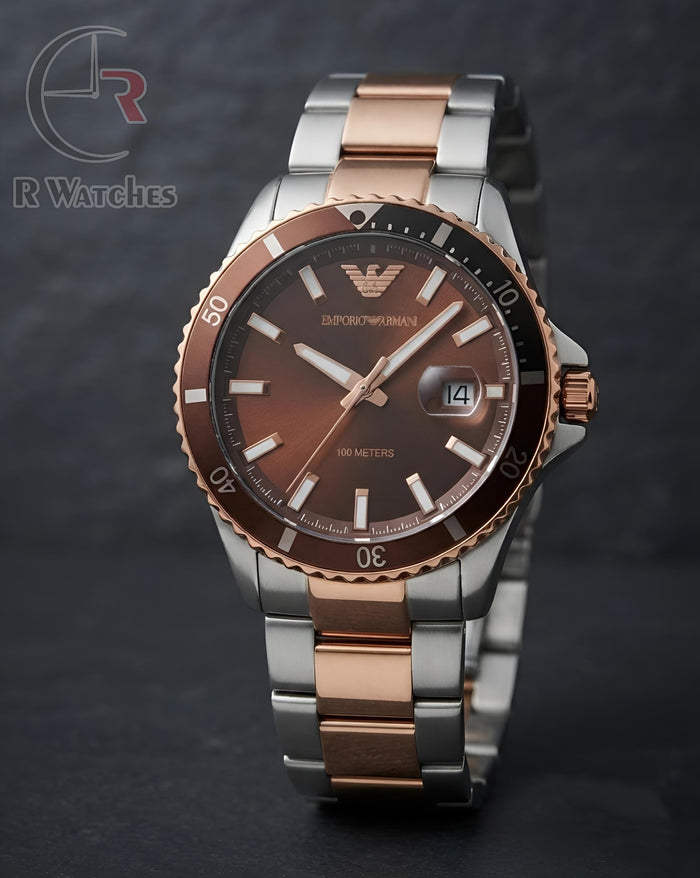 (OS) Armani Rose Gold Brown