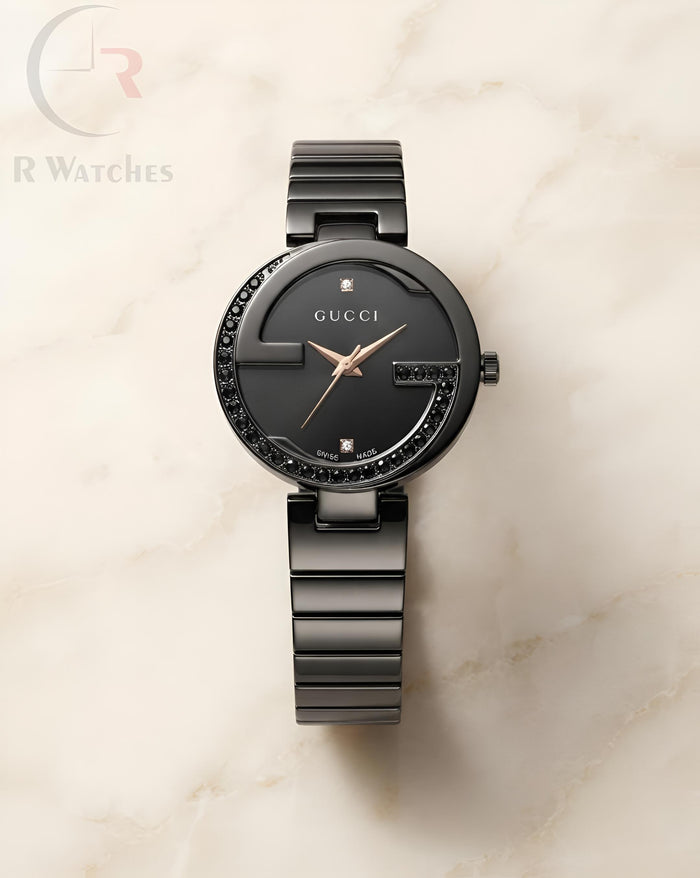 (OS) Gucci Girls Diamond Full Black