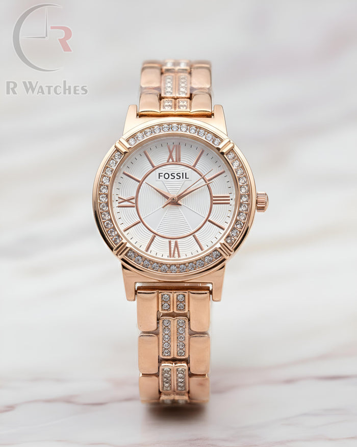 (OS) Fossil girls rose gold white