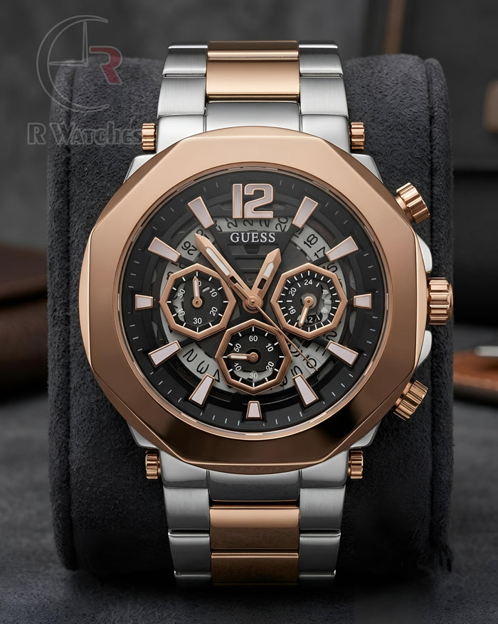 (OS2) Guess Rose Gold Black
