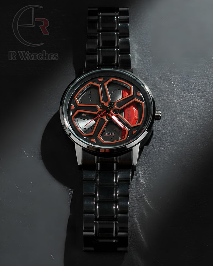 (OS)⭐ Spinner Black Red Dial