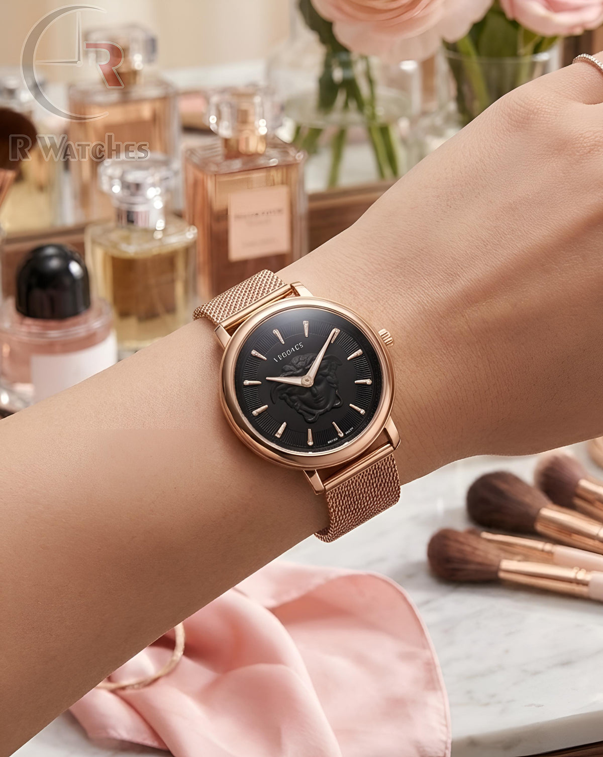 (OS) Versace girls rose gold black