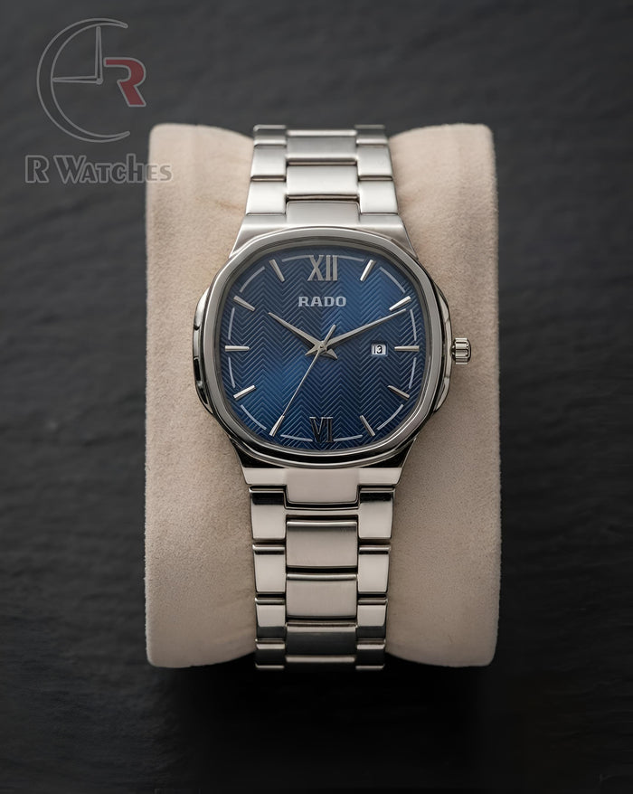 (OS2) Rado Square Silver Blue