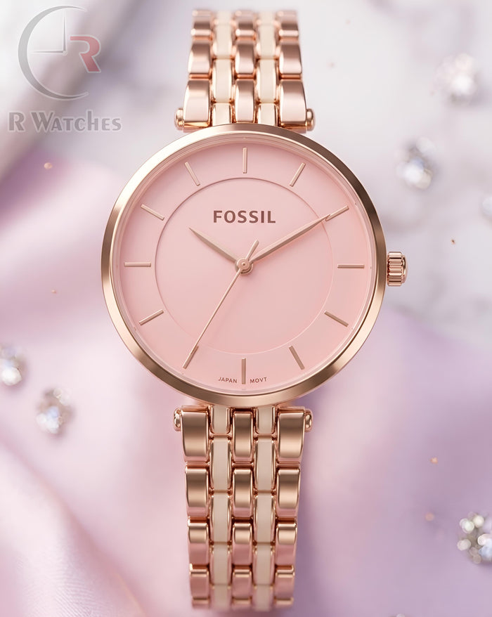 (OS) Fossil girls rose gold pink