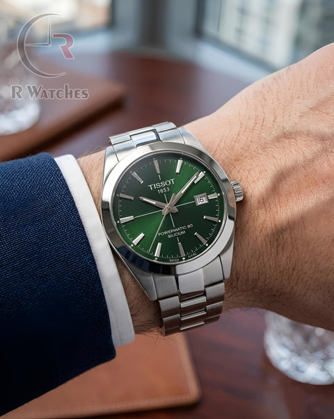 (OS2) Tissot Powermatic Silver Green
